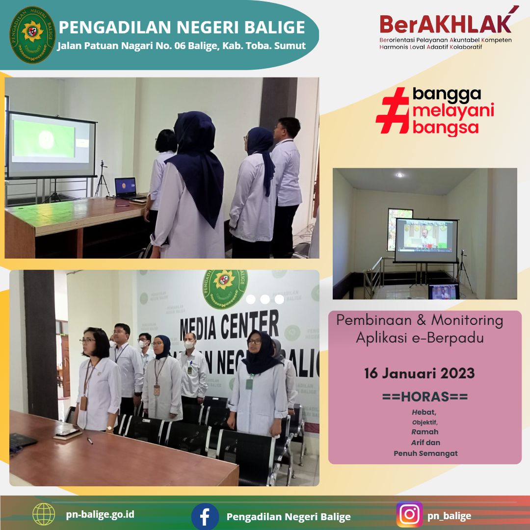 Pembinaan & Monitoring Aplikasi e-Berpadu Pembinaan & Monitoring Aplikasi e-Berpadu